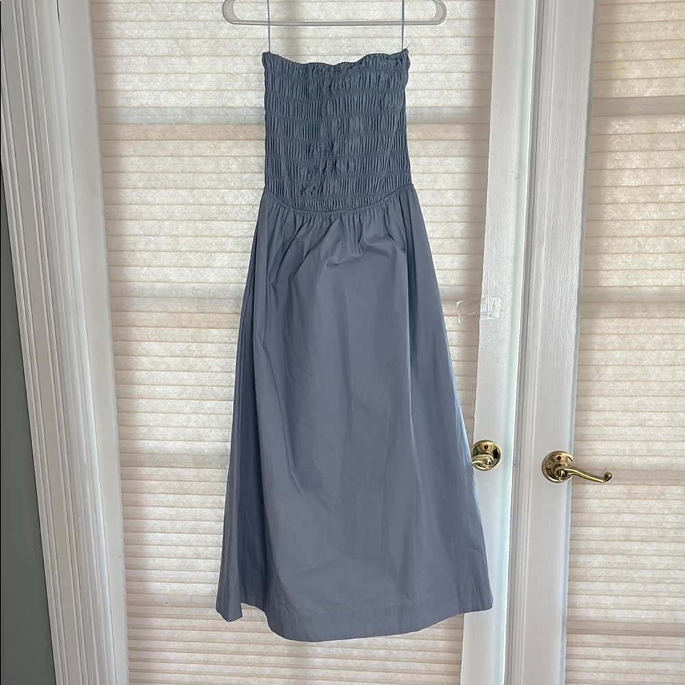 Stone Blue Strapless Dress